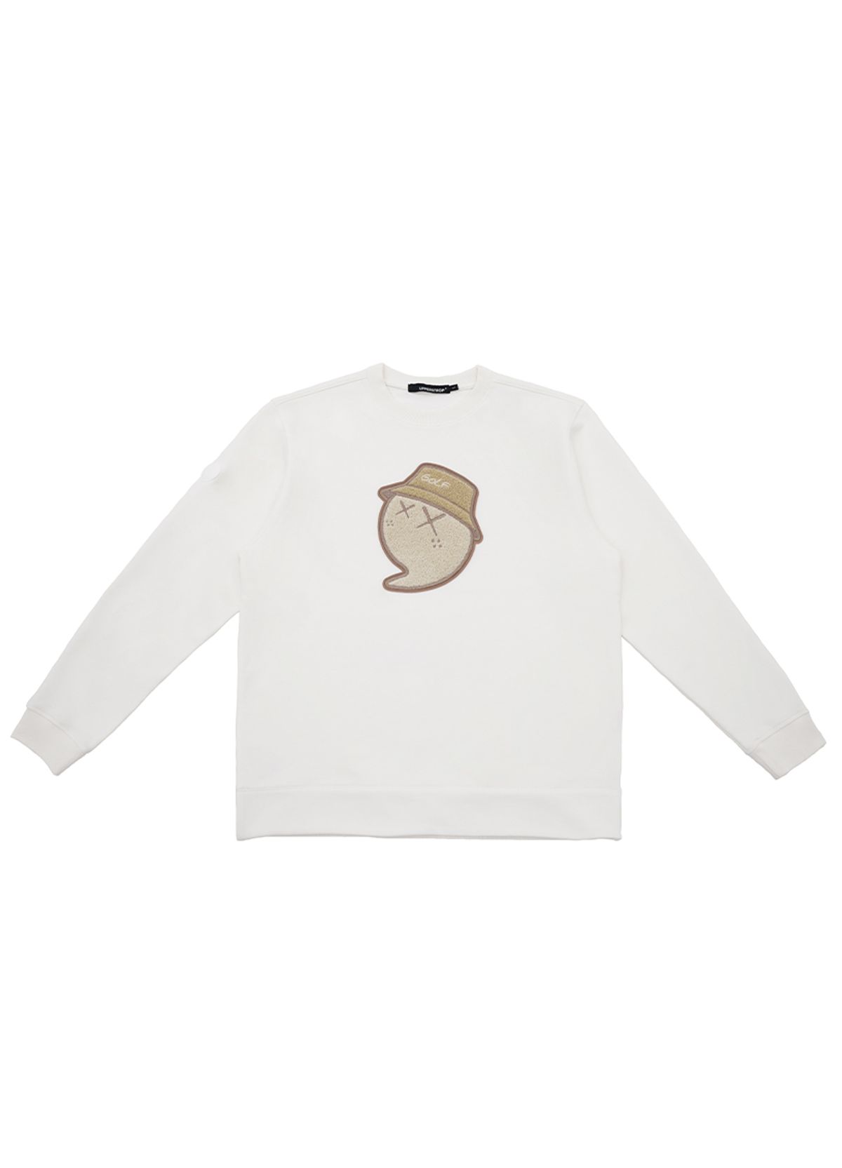 어퍼스트롭(UPPERSTROP) [UP3105] UPST GOLF 빅 콤마 로고 스웨트셔츠 아이보리