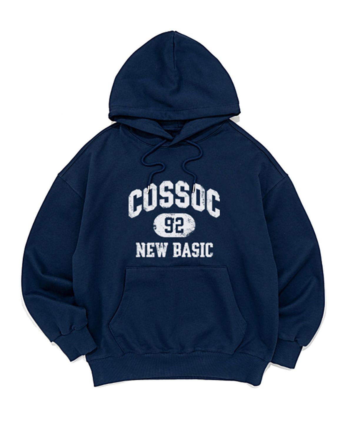 코소(COSO) 뉴 베이직 코소 후드 티셔츠 (네이비)