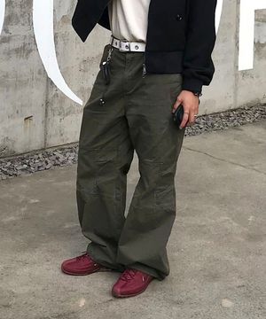 부쉬맨 와이드 플레어 팬츠_2컬러