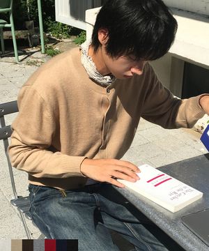 크롭 베이직 카디건 : 7컬러