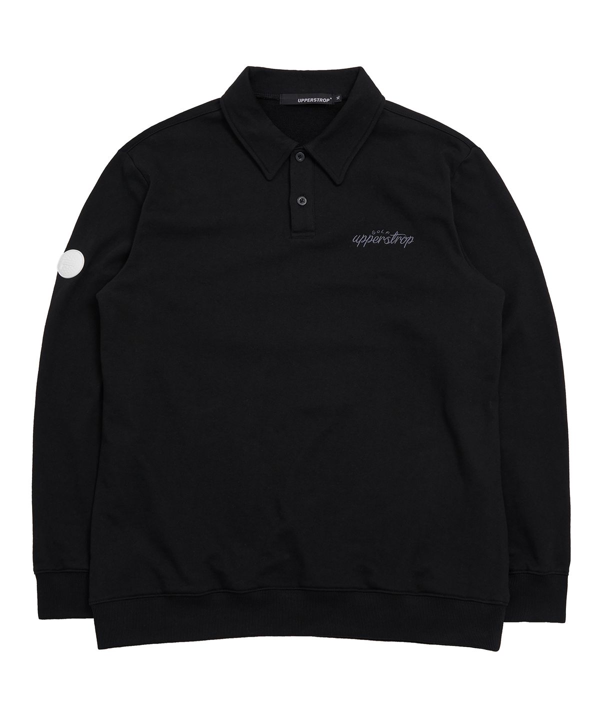 어퍼스트롭(UPPERSTROP) [UP3001] UPST GOLF 베이직 카라 스웨트셔츠 블랙