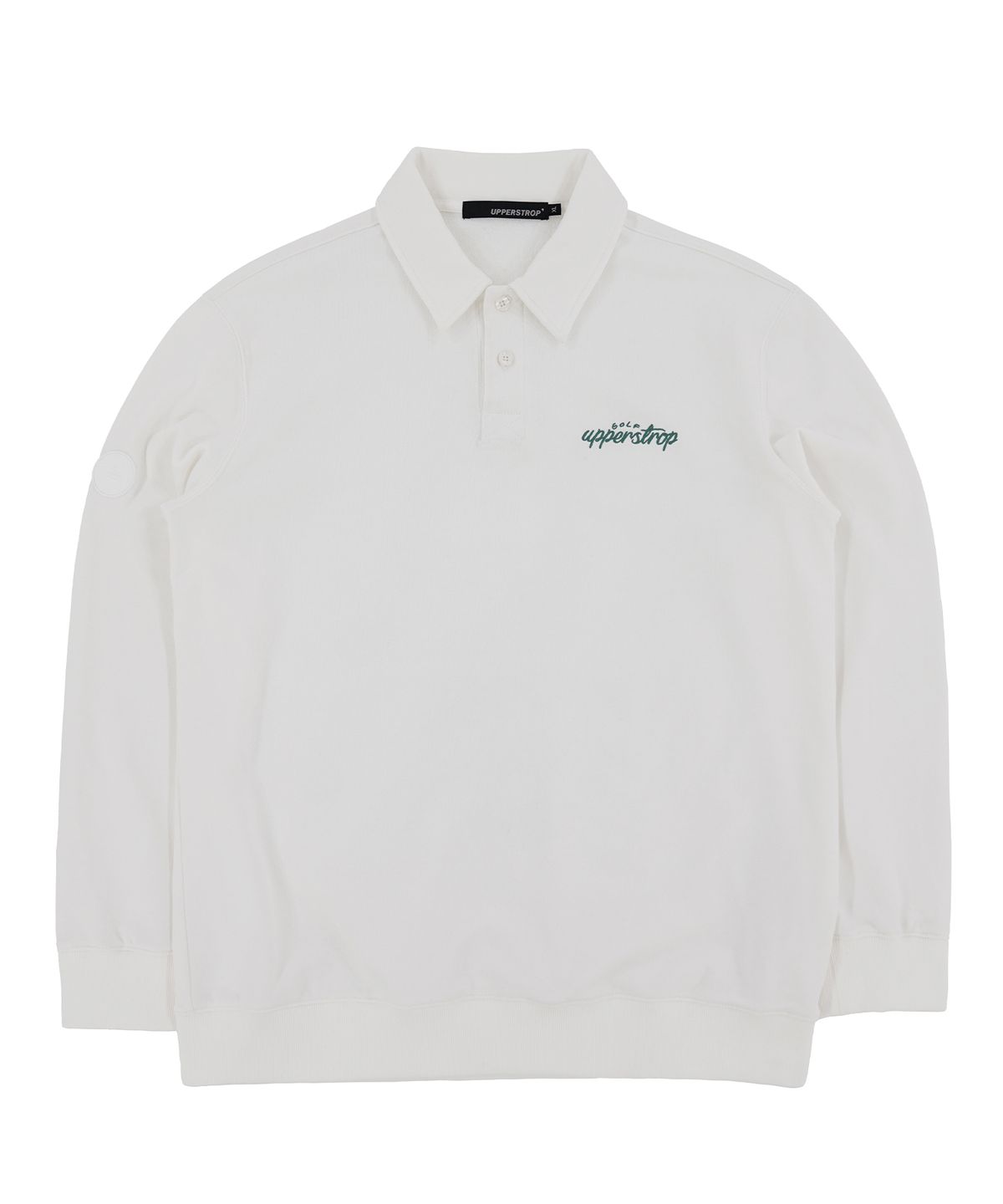 어퍼스트롭(UPPERSTROP) [UP3003] UPST GOLF 베이직 카라 스웨트셔츠 아이보리