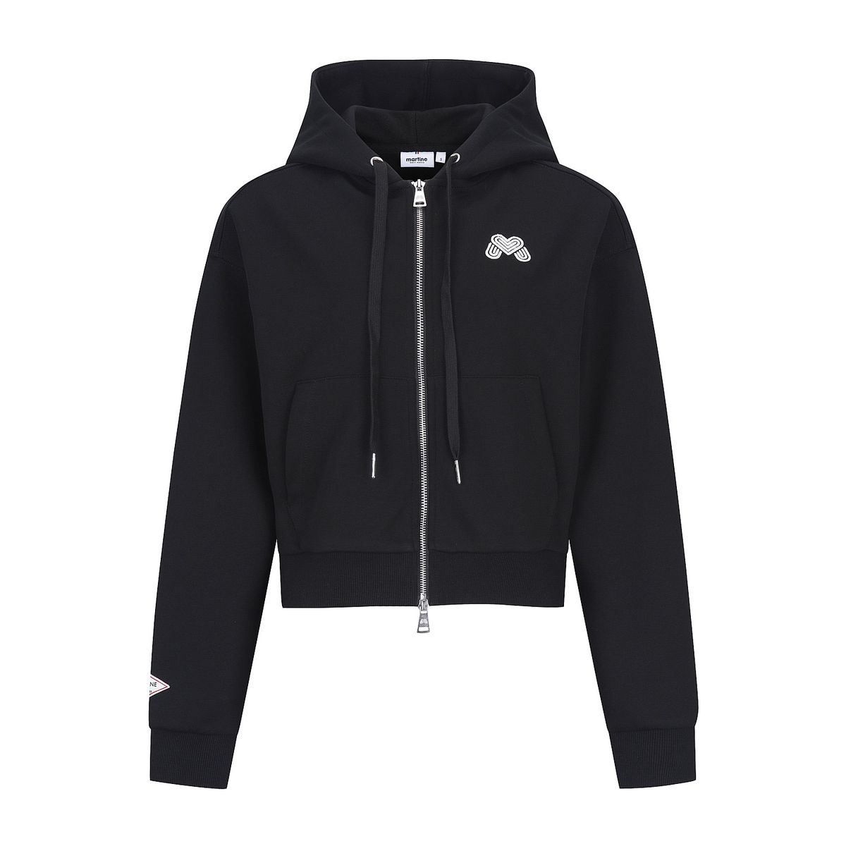 마틴골프(MARTINE GOLF) Martine Sweat Setup Hooded Zip up_BLACK