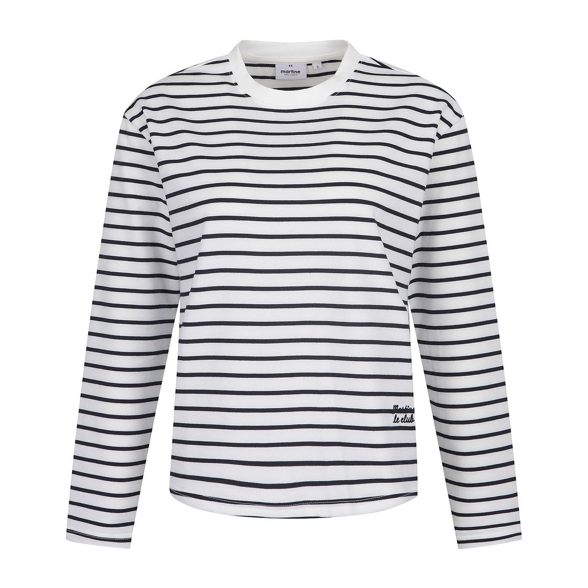 마틴골프(MARTINE GOLF) Soft Stripe Round T-shirts_OFF-WHITE