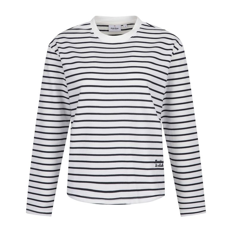 Soft Stripe Round T-shirts_OFF-WHITE