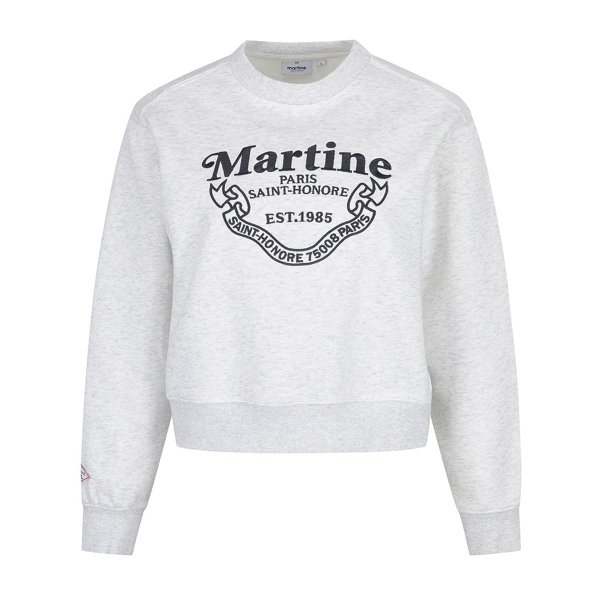 마틴골프(MARTINE GOLF) Martine Lettering Crop Sweatshirts_L/GRAY