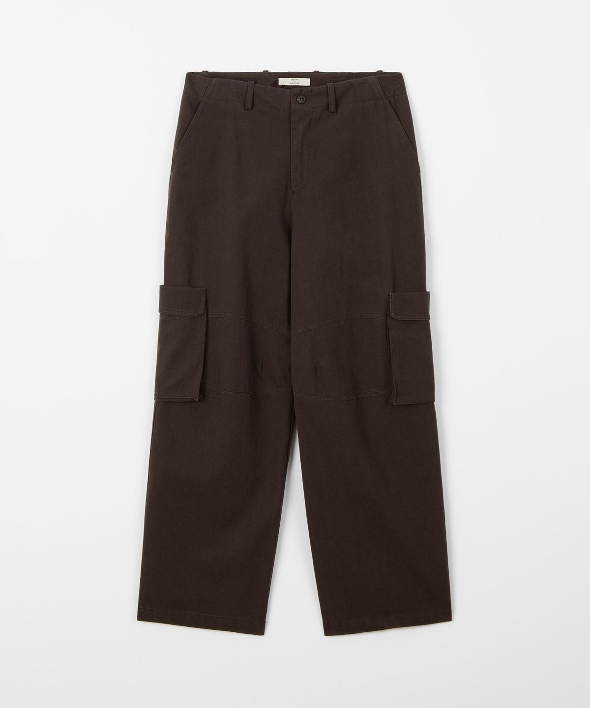 디앤드퀘스천(THEENDQUESTION) Washed cotton cargo pants / BROWN