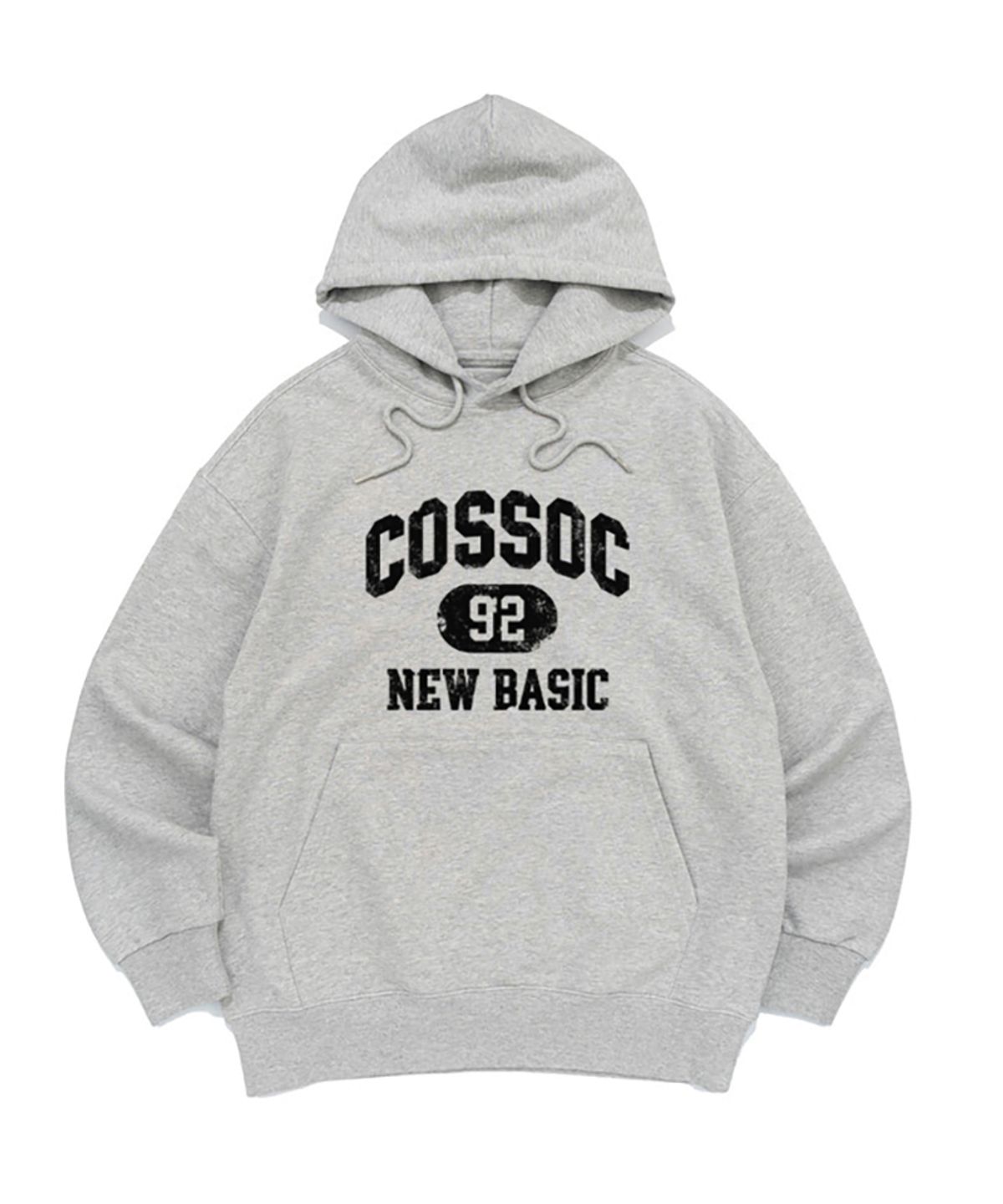 코소(COSO) 뉴 베이직 코소 후드 티셔츠 (그레이)