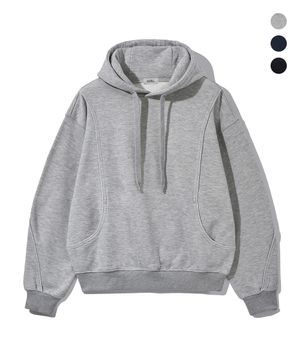 커브드 기모 후드 티셔츠 3 COLOR COOSTS262