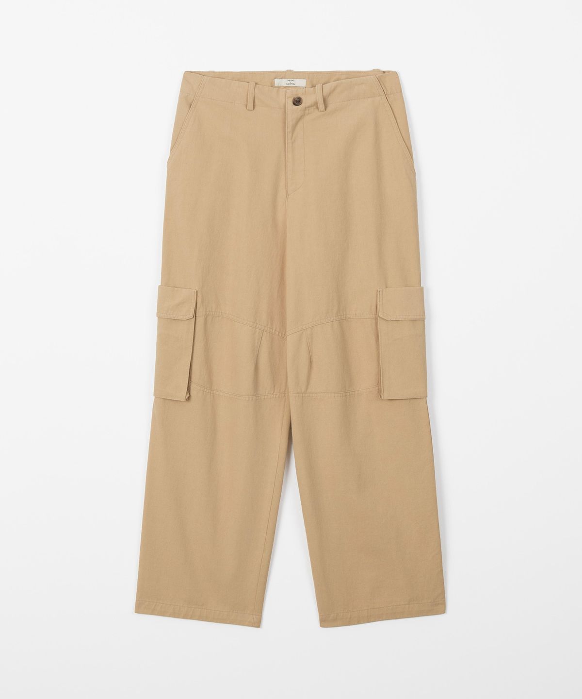 디앤드퀘스천(THEENDQUESTION) Washed cotton cargo pants / BEIGE