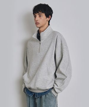 커브드 기모 하프 집업 맨투맨 3 COLOR COOSTS261