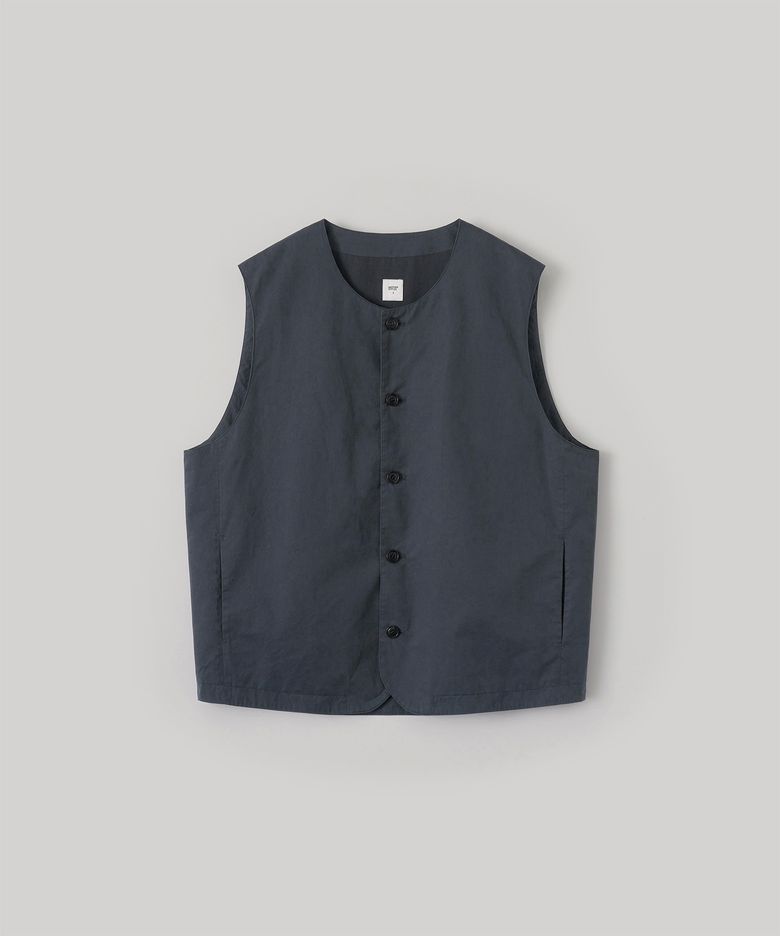 Bonjour Round Neck Vest (Nautical gray)