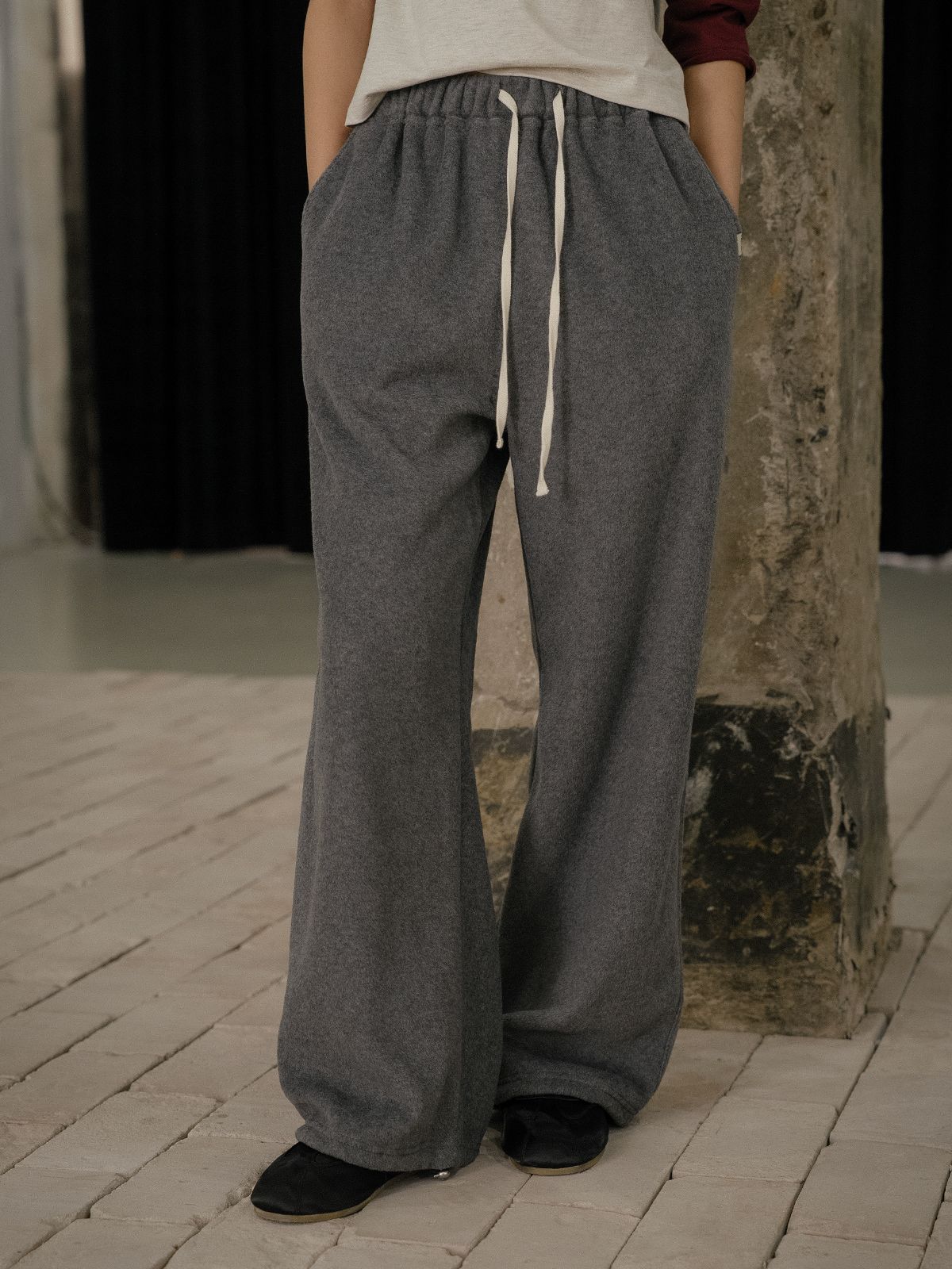 프리버07(FRIVER07) Fleece jogger pants [FRFA02PT02]_Charcoal