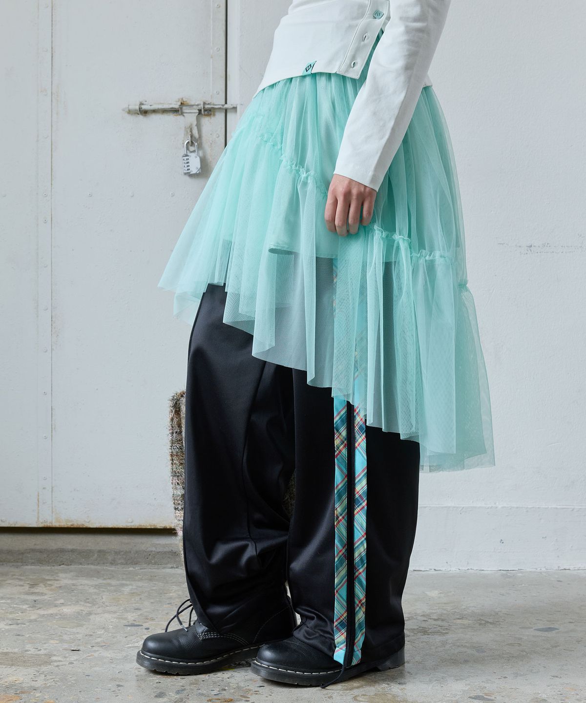 헤레틱(HERETIC) WAVE SHA SKIRT / mint