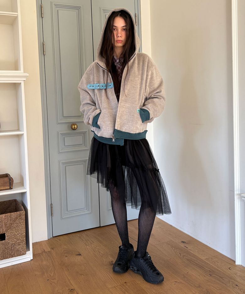 WAVE SHA SKIRT / black