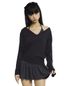 Sugarplum v-neck knit (black)