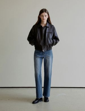 Straight denim (Blue)