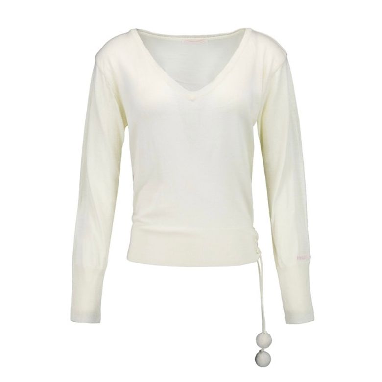 Sugarplum v-neck knit (ivory)