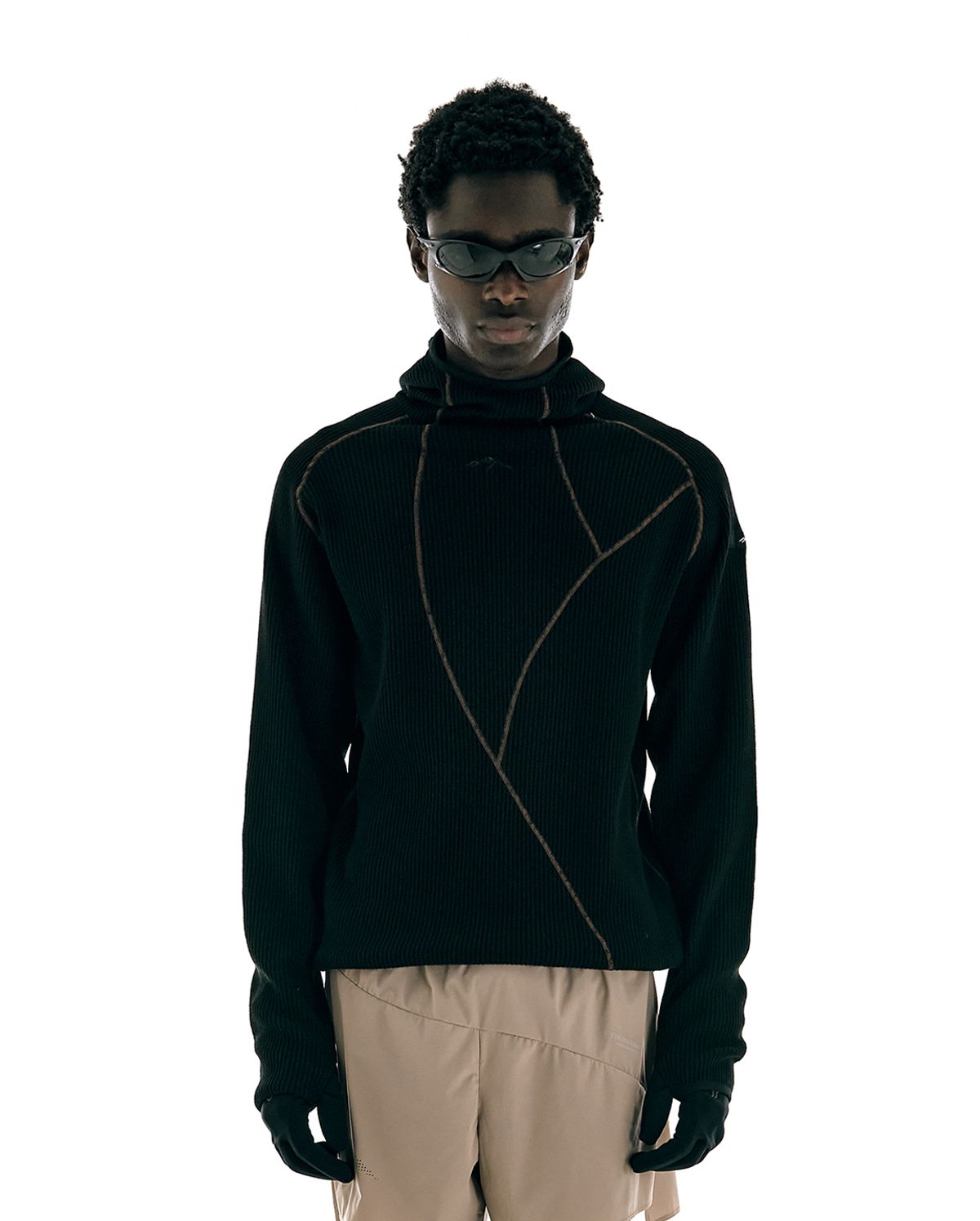 콜드웜(COLDWARM) Waffle Warmer Hoodie (Black Color)