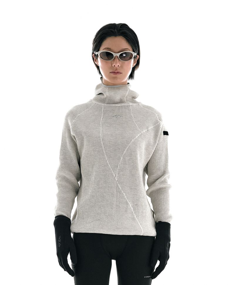 Waffle Warmer Hoodie (Cream Color) -Women-