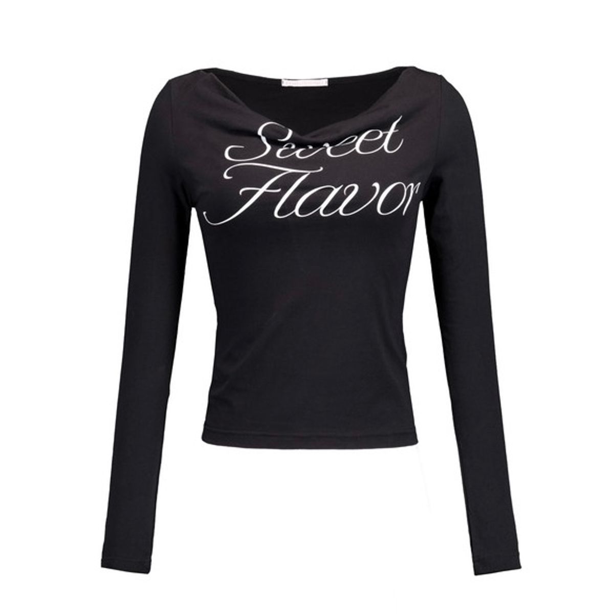 포어링(FORUSRING) Sweet flavor draped tee (black)