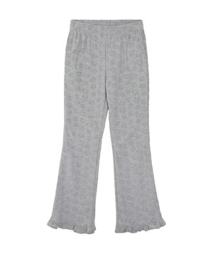 플라워 부츠컷 프릴 팬츠