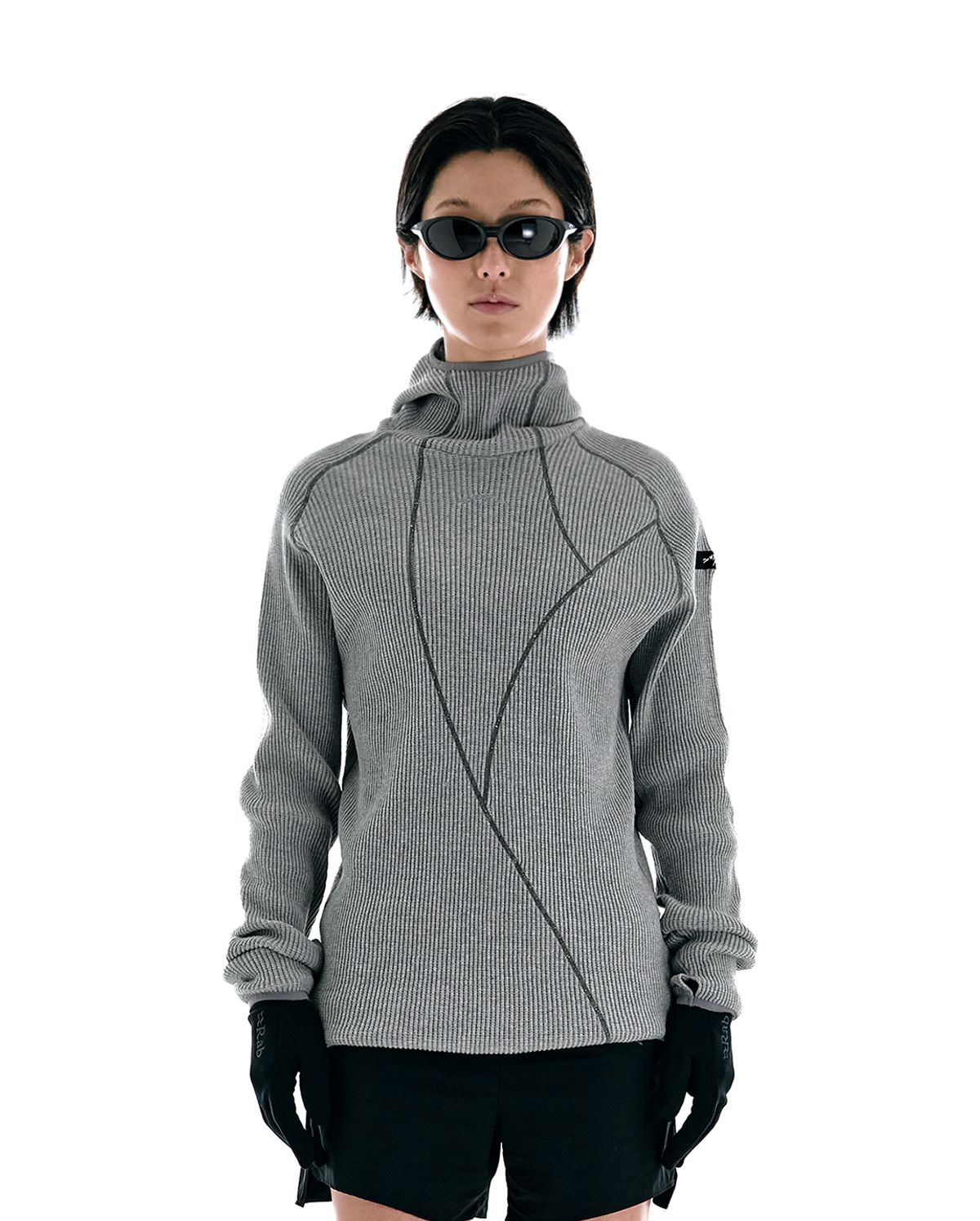 콜드웜(COLDWARM) Waffle Warmer Hoodie (Grey Color) -Women-