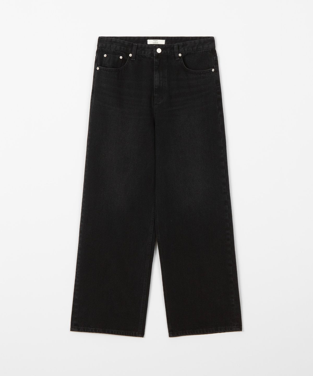 디앤드퀘스천(THEENDQUESTION) Black washed jeans / BLACK