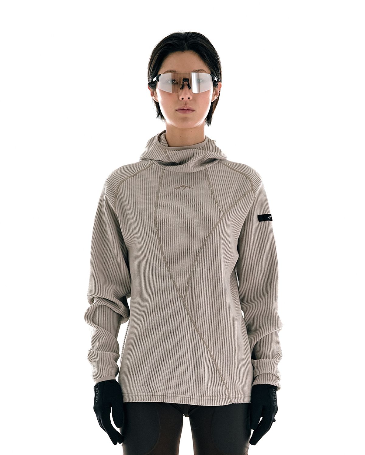 콜드웜(COLDWARM) Waffle Warmer Hoodie (Mocha Color) -Women-