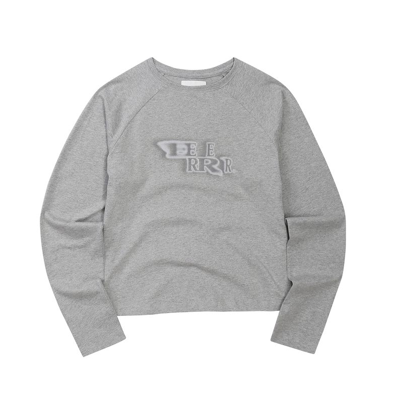 EEERRR Distorted Logo raglan long sleeve (Melange)