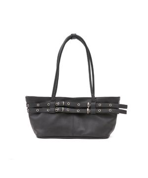 mini belted boat bag (charcoal)