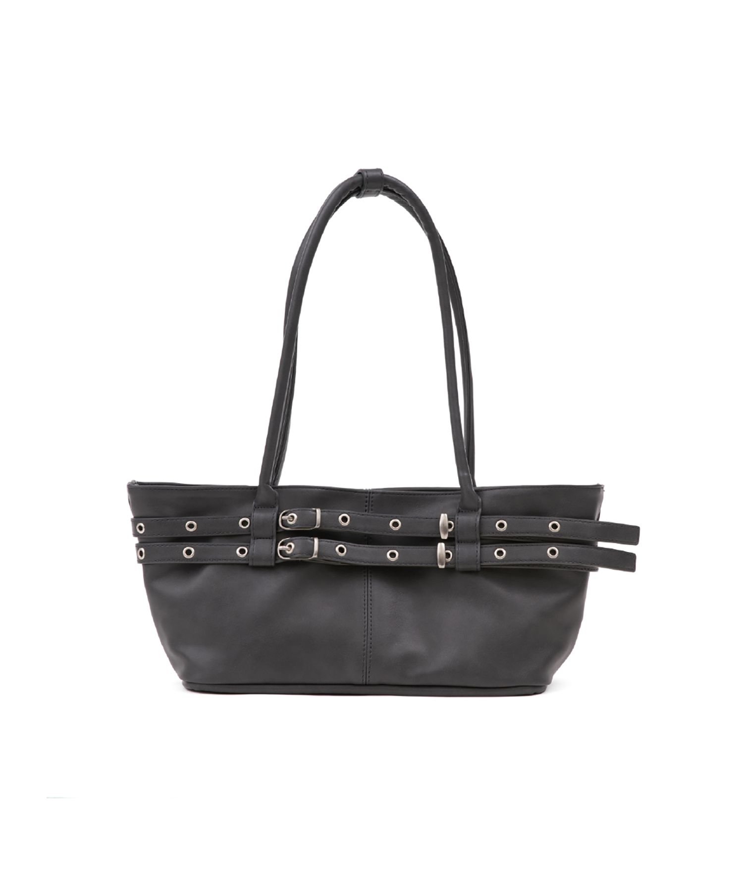 MUSINSA公式 | YEOMIM mini belted boat bag (charcoal)
