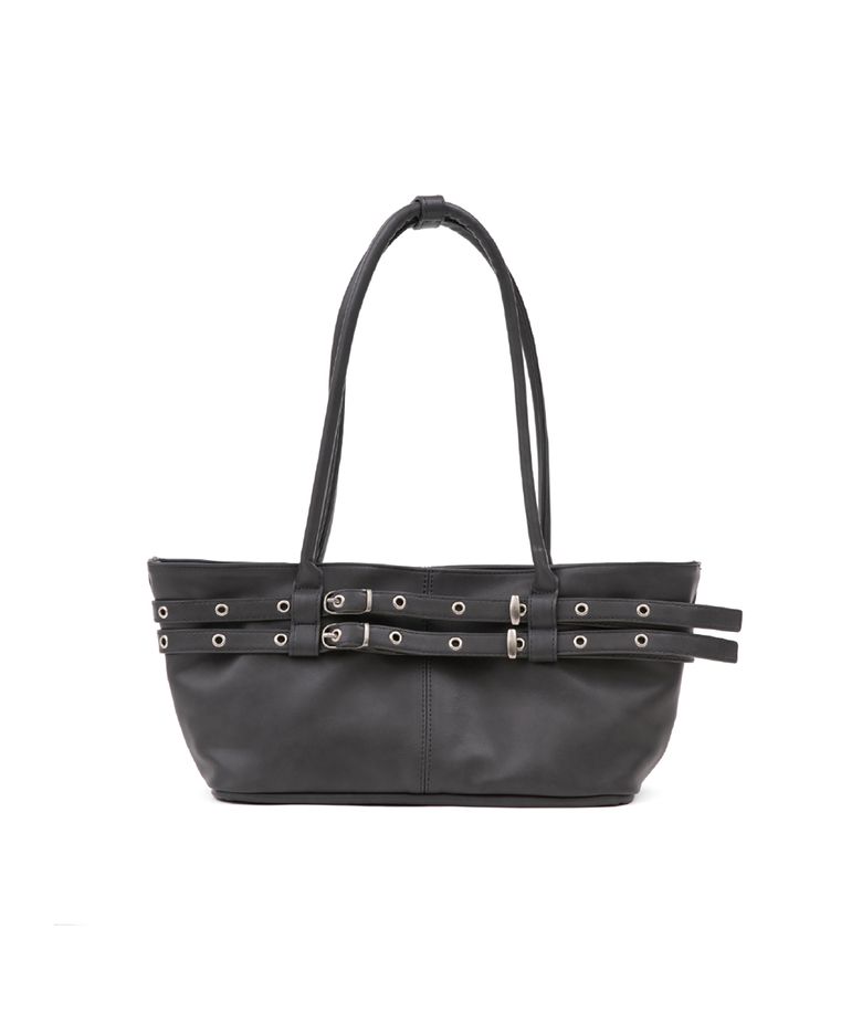 mini belted boat bag (charcoal)