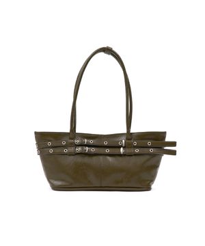mini belted boat bag (crack khaki)