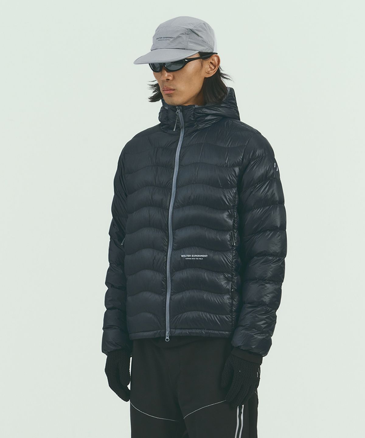 웰터 익스페리먼트(WELTER EXPERIMENT) THERMOTRAIL LIGHTWEIGHT PERTEX DOWN JACKET_BLACK