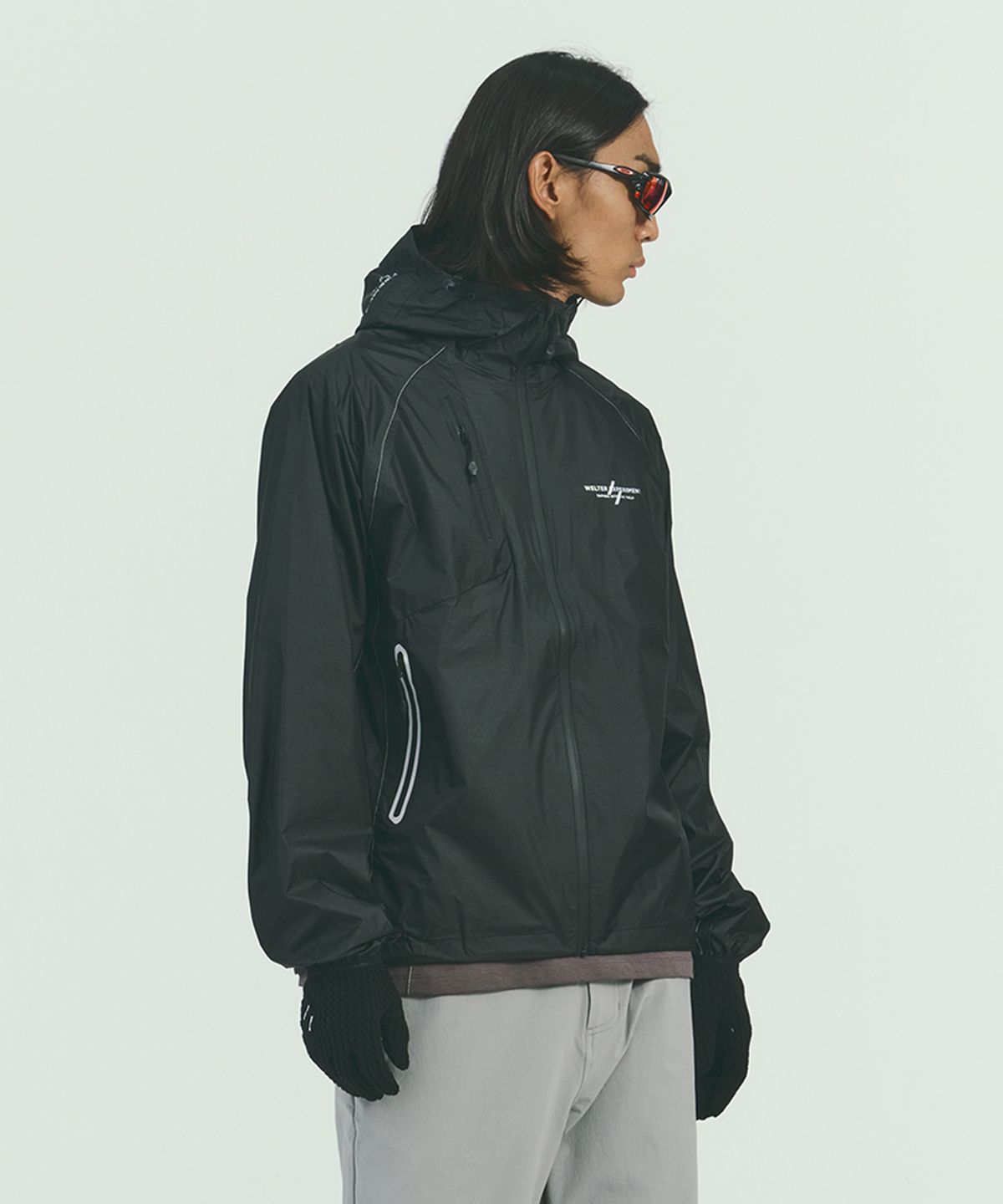 웰터 익스페리먼트(WELTER EXPERIMENT) VETRA SEALED WINDBREAKER JACKET_BLACK
