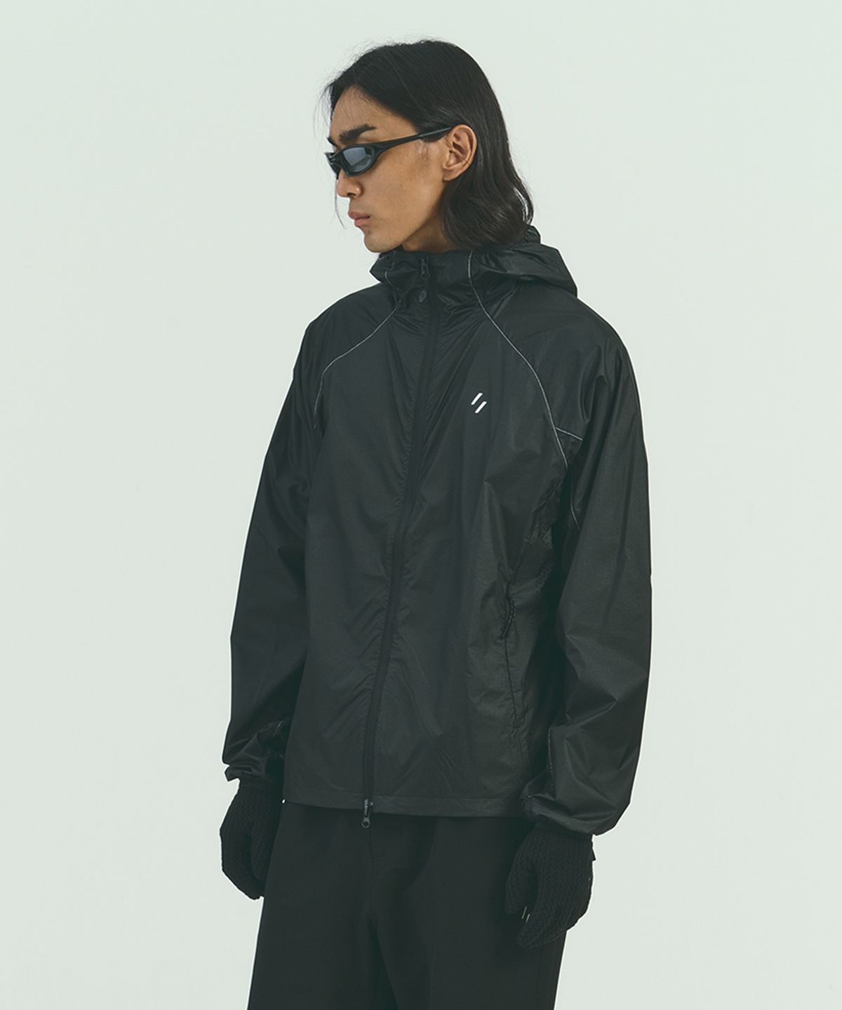 웰터 익스페리먼트(WELTER EXPERIMENT) SYLPHID BREATHABLE WINDBREAKER JACKET_BLACK