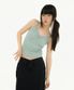 FLOWER EMBOSSED SLEEVELESS MINT