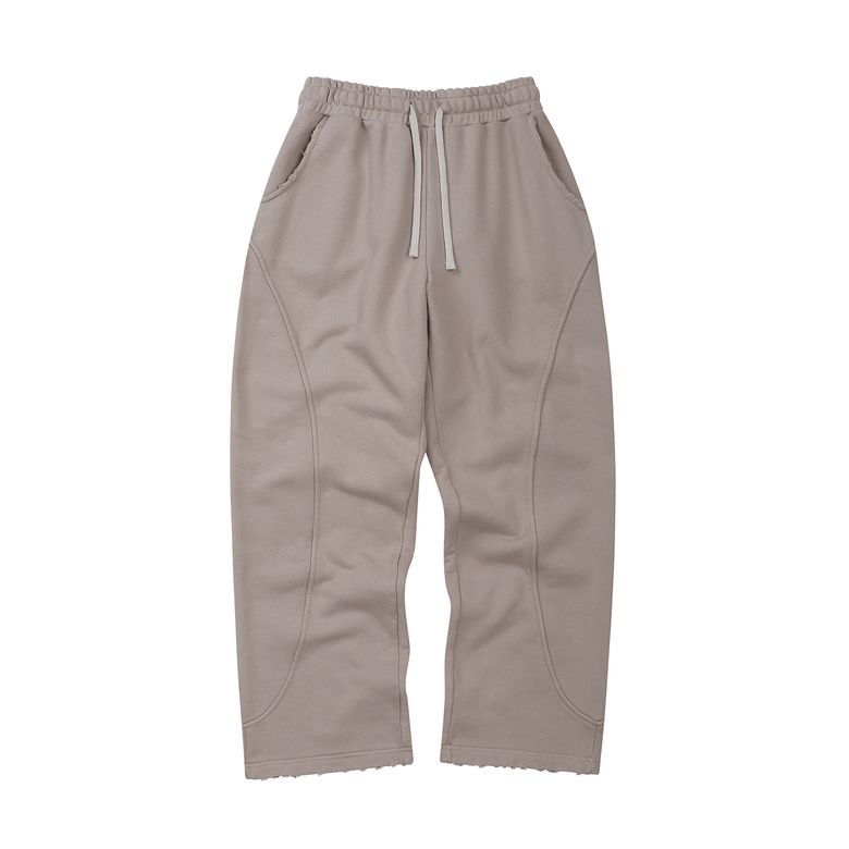 Side surfboard damage washing sweat pants (Ash grey)