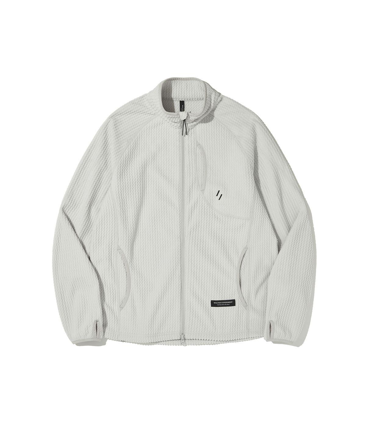 웰터 익스페리먼트(WELTER EXPERIMENT) CALORA FLEECE FULL ZIP_WHITE