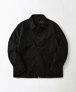 [MUT lab] MOLESKIN FRENCH WORK JACKET_BLACK