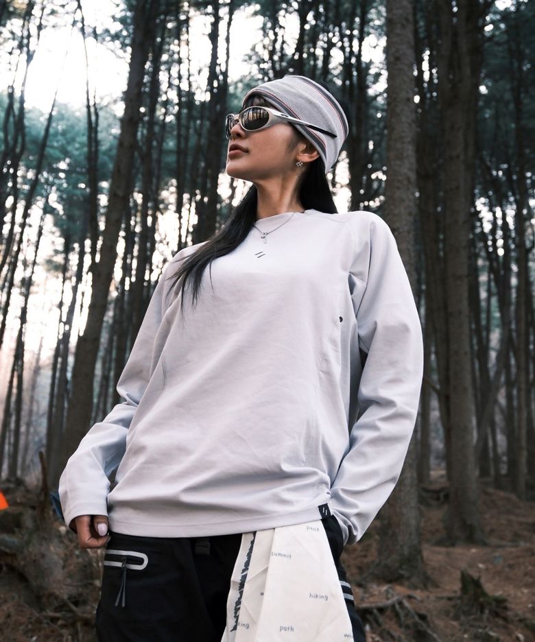 FLEXICH LONG SLEEVES T-SHIRT_LIGHT GRAY