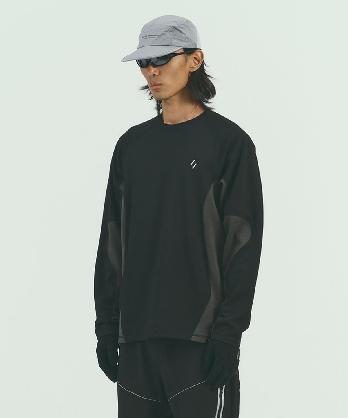 웰터 익스페리먼트(WELTER EXPERIMENT) TRAILFLEX LONG SLEEVES T-SHIRT_BLACK