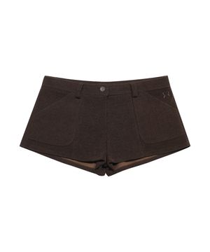 LOW CORDUROY SHORTS BROWN