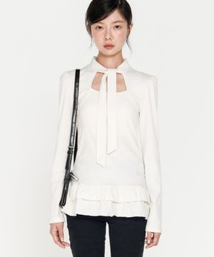 머플러 볼레로 프릴 롱슬리브