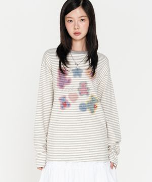 베어 스트라이프 롱슬리브