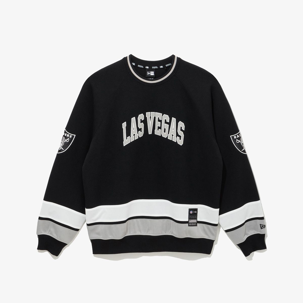 뉴에라(NEW ERA) NFL 라스베이거스 레이더스 맨투맨 블랙 14741996
