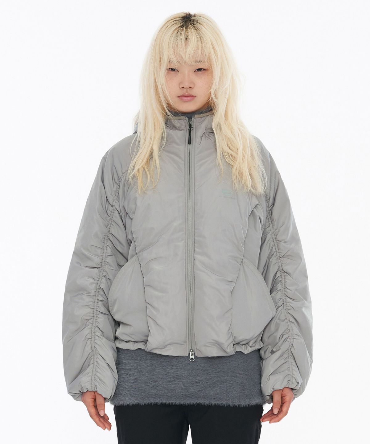 웰빙익스프레스(WELLBEING EXPRESS) Thinsulate Padded Jacket Khaki Grey