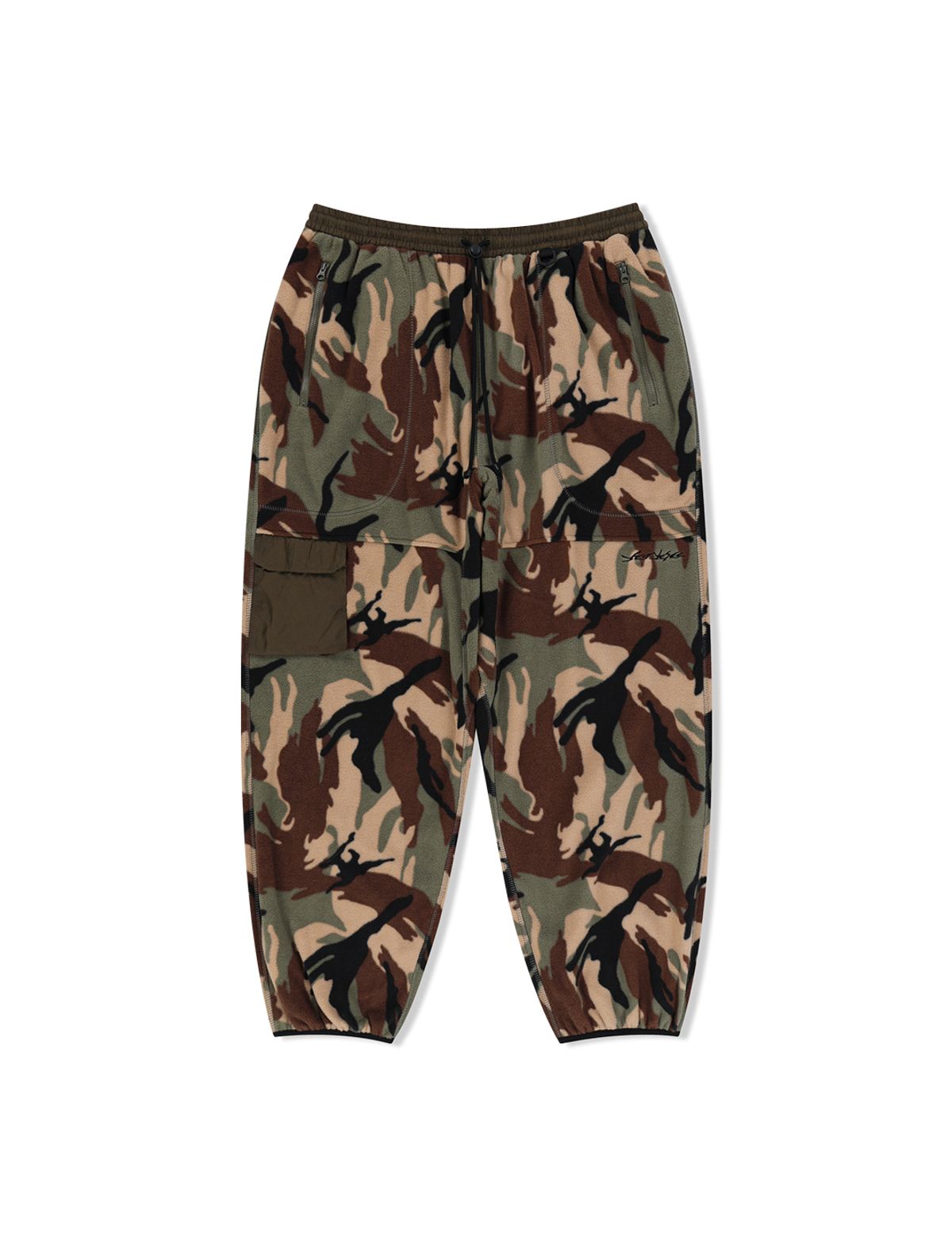 예스아이씨(YESEYESEE) Y.E.S Pocket Fleece Pants Camo