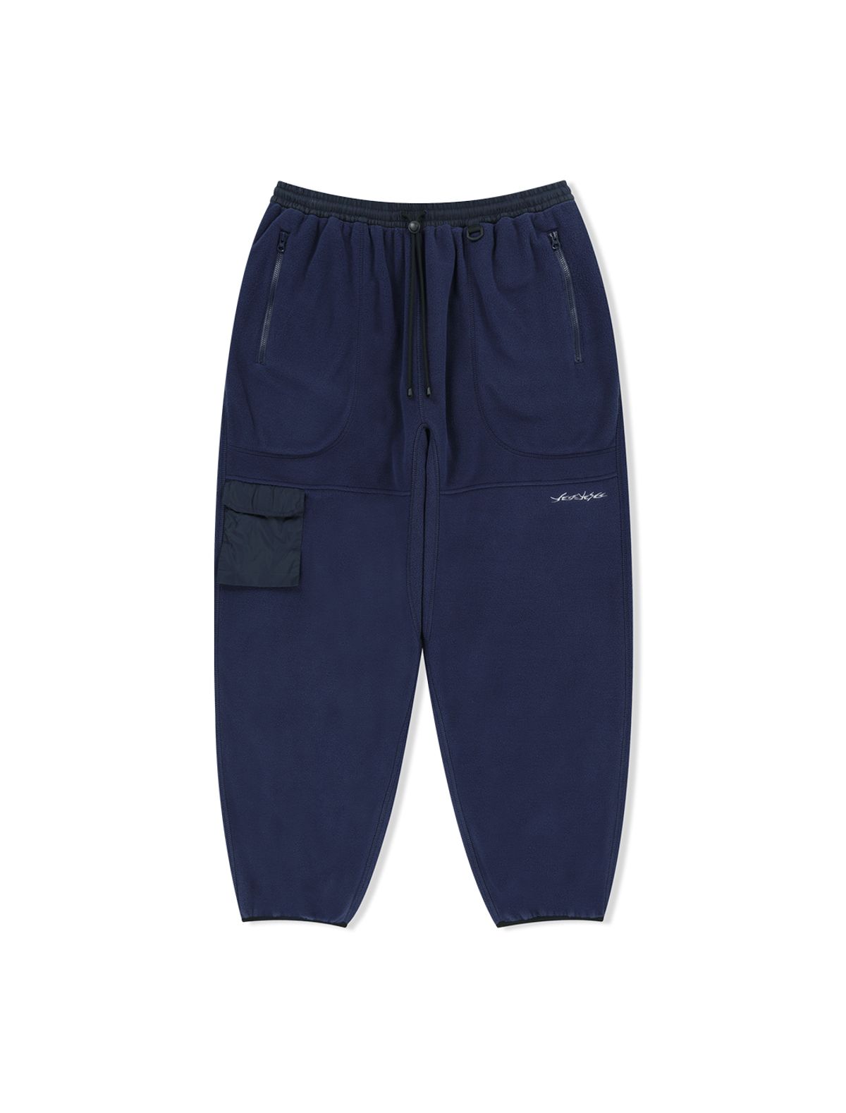 예스아이씨(YESEYESEE) Y.E.S Pocket Fleece Pants Navy